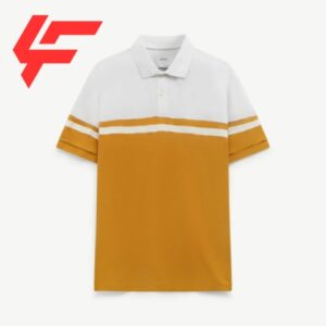 Men's short sleeve polo shirt with fitted form