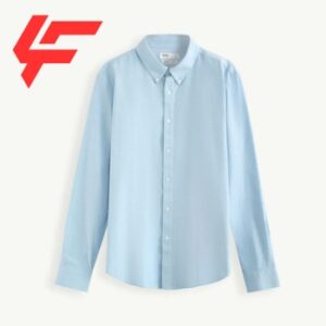 Light blue long sleeve button down oxford shirt - Smartshirt