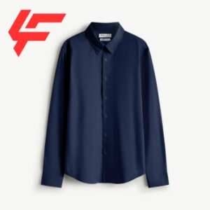 Dark shappire  long sleeve button down oxford shirt - Smartshirt