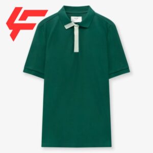 Men's polo shirt with color combination, fitted form