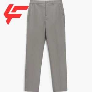 Men's long khaki pants, slim form